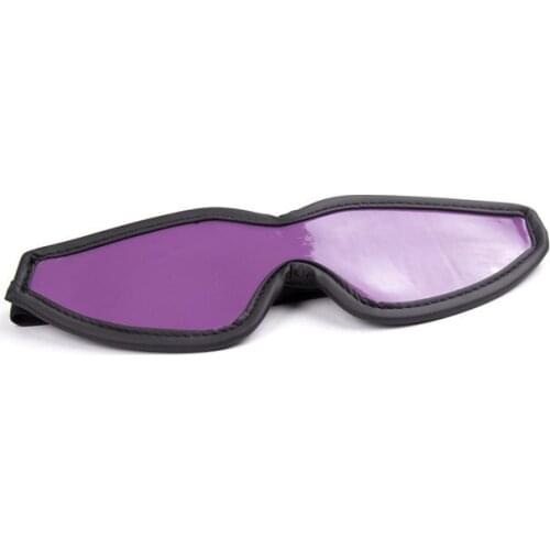 Sex Toys Eye Mask Leather Purple Elastic Band Mask