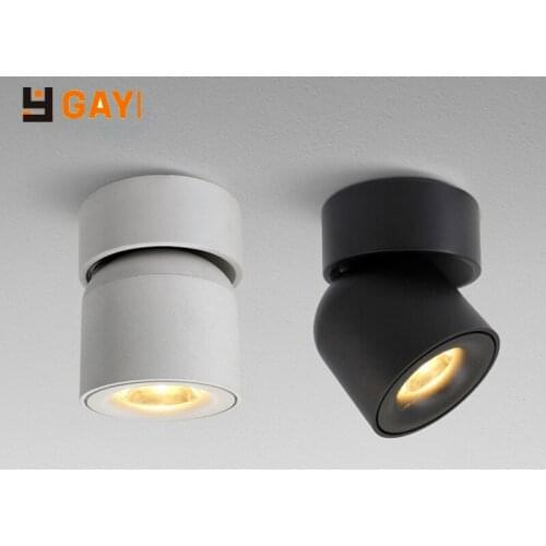 GAOYI HOT Led Surface Mounted Ceiling Downlight Adjustable 90 degrees Nordic Spot light for indoor Foyer Living Room AC 90-260V