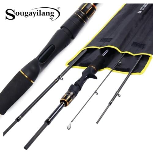 Sougayilang 2.1M 2.4M Portable Lure Fishing Rod 4 Section 24T Carbon Rod 10-30g Casting Spinning Travel Rod Carp Fishing Tackle