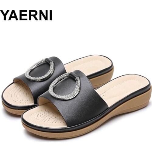 YAERNI2020 woman black square heels pumps african ladies sexy thick heels woman elegant party flower sandals