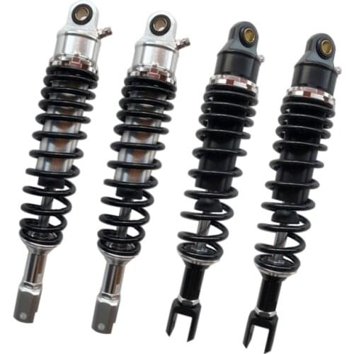 1pair 355mm Rear Air Spring 7MM Motorcycle Shocks Absorber Clevis For Honda CB750 CB 750 Black + Silver