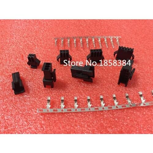 100sets/lot SM 2/3/4/5/6Pin 2.54 Female and Male JST 2.54MM SM2.54 connector 6 in 1 connectors