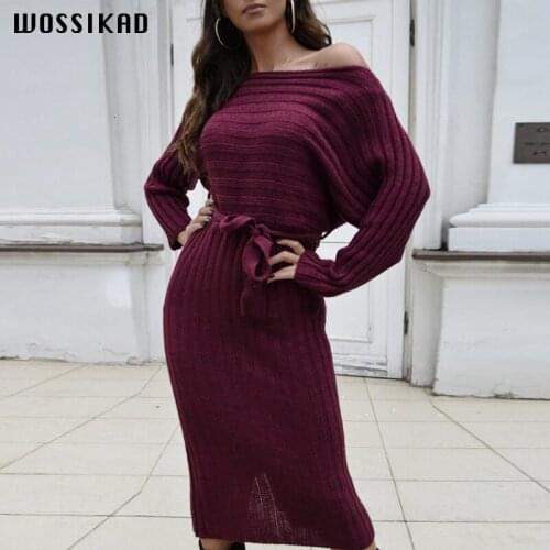 2019 Suit-dress Long Fund Sweater Knitting Chalaza Dress