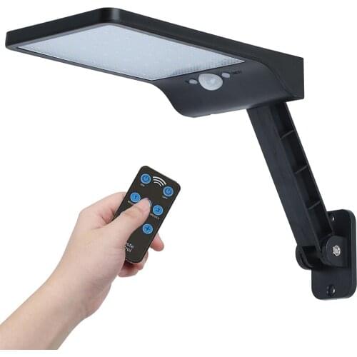 36/48/50 LED Remote Control Upgraded COB Solar Light PIR Motion Sensor IP65 Outdoor Solar Wall Street Light Waterproof Lamp