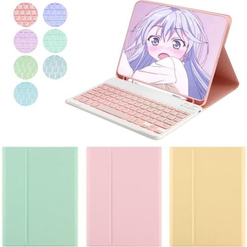 IPad 7th Generation Case with Backlit Keyboard for iPad 10.2 Pro 11 Air 4 2020 10.9 Air 2 9.7 Air 3 10.5 Case with Pencil Holder