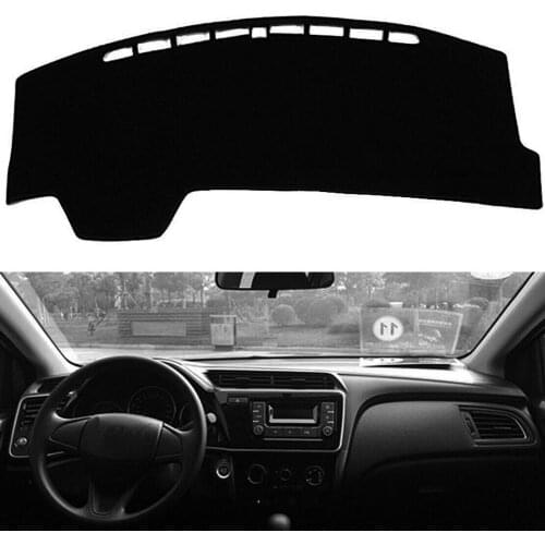 EIDRAN For Honda City 2015-2017 Car Dashboard Dash Mat DashMat Sun Shade Cover Pad Non-Slip