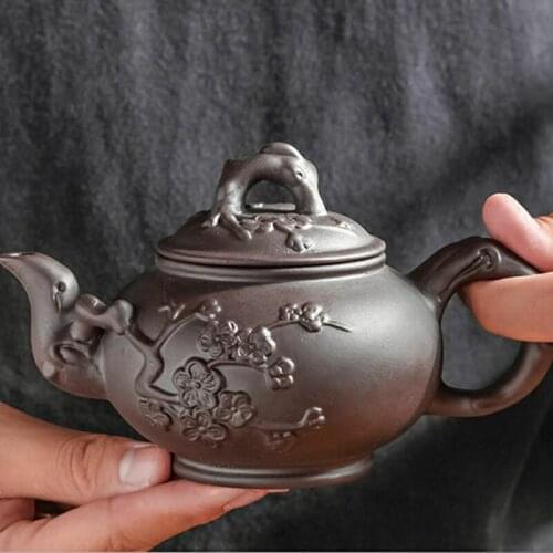 Purple Sand Teapot Large Capacity Pot Household Traditional Chinese Kung Fu Tea Set Plum Pot Purple Sand Tea Set