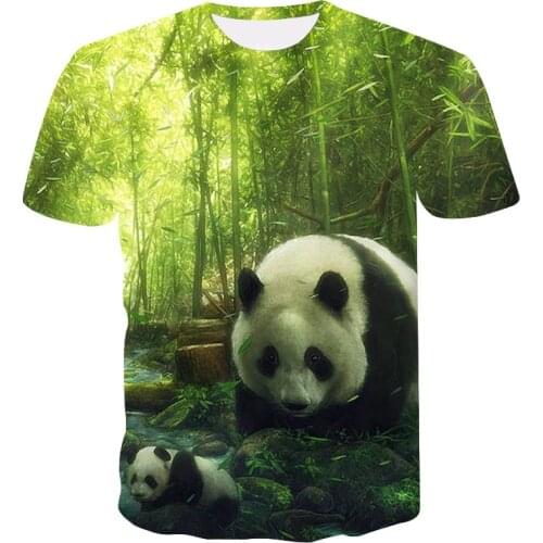 3d Tshirt Animal T-shirt boy Panda Tshirts Casual China Tshirt Printed Green T-shirts Hip hop Clothing summer Fashion streetwear