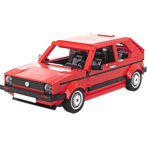 MOC City Supercar Golf Mini Technical Car Model Car Building Blocks Assembly Toy Boy Speed Champion Taxi Car Gift for children