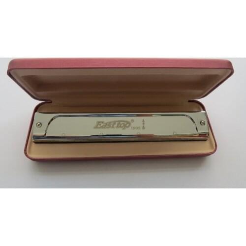 EASTTOP 24holes tremolo harmonica,professional harmonica for player,beginner,gift key of G