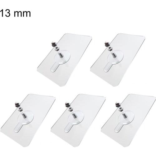 50% Dropshipping!!5Pcs Sticky Hooks Wall Mounted Good Load Capacity Plastic Wall Hook Mounting Rack Screw for Home