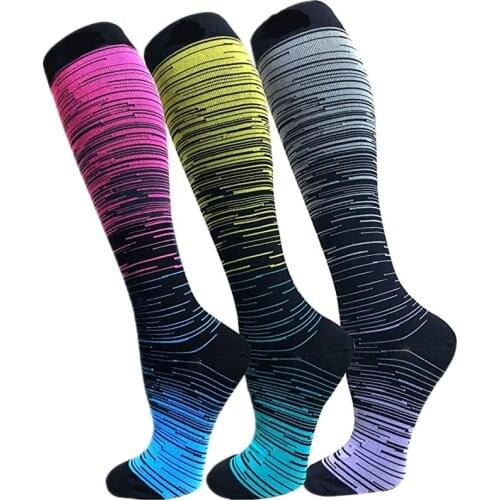 New Arrival Compression Socks Support Stretch Pressure Circulation Nylon Medical Nursing Stockings Varicose Vein Stocking High