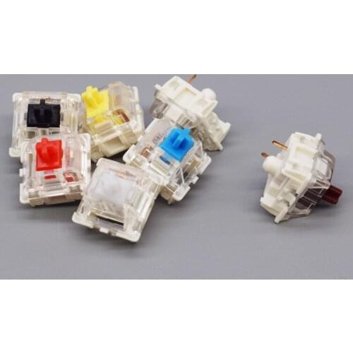 Gateron KS-9 Switch Mechanical Keyboard SMD RGB Custom Milky Yellow Black Blue Brown Gaming Axis Mx Switch GK61 GH60 Anne Pro 2