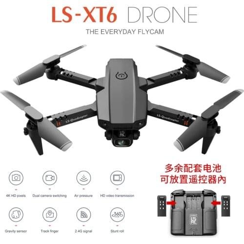 Mini drone LSRC-XT6 Drone 4K Profesional Camera HD Wifi FPV Drone AIR Pressure Fixed Height Four-Axis Rc Helicopter