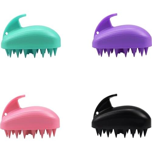 Mouse Soft Silicone Scalp Care Bath Cleaning Scalp Massager Shampoo Brush