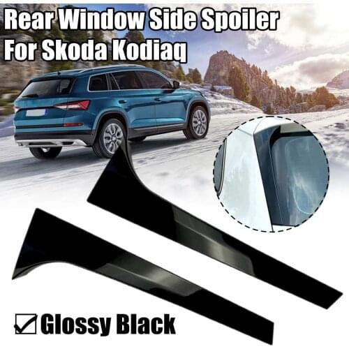 Pair Glossy Black Vertical Rear Window Side Spoiler Wing For Skoda Karoq For Skoda KODIAQ Auto Replacement Parts Spoilers & Wing