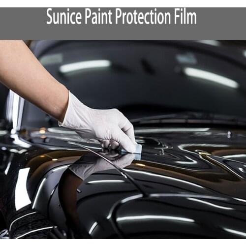 SUNICE 30x150cm Clear/ Transparent Paint Protection Film, TPU PPF Self-healing Vinyl Body Hood Car Lights Wrapping 3 Layers