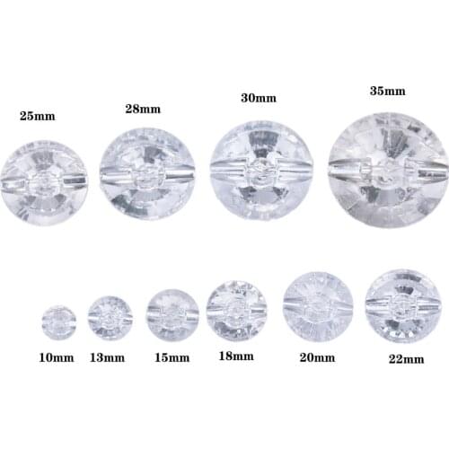 10pcs Rhinestone Button 10MM To 35MM Rhinestone Crystal Buttons For Clothing Sofa Craft Sewing Accessories