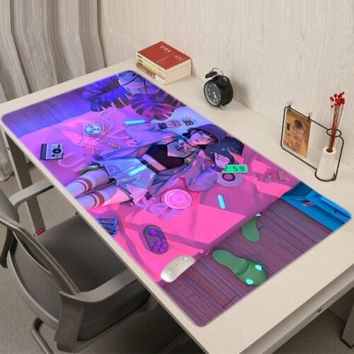 Pink Mouse Pads Mecha Girl Big Mousepad Pad Xxxl Pc Gamer Full Barato Razer Gaming Desk Mat Kawaii Accessories Gamers Keyboard