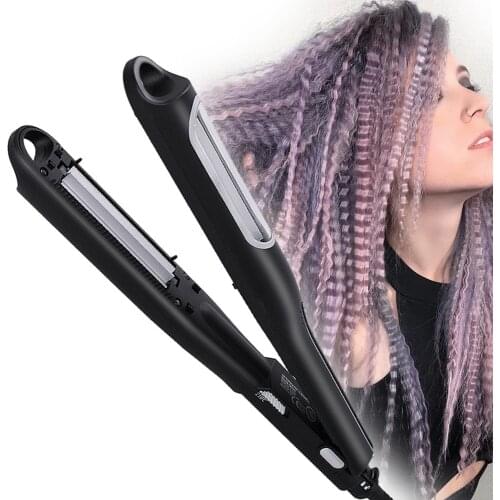 Automatic Volumizing Hair Corrugated Iron Hair Crimping Iron Wave Curler Fluffy Curling Tools Womens Hair Waver Styling Tool