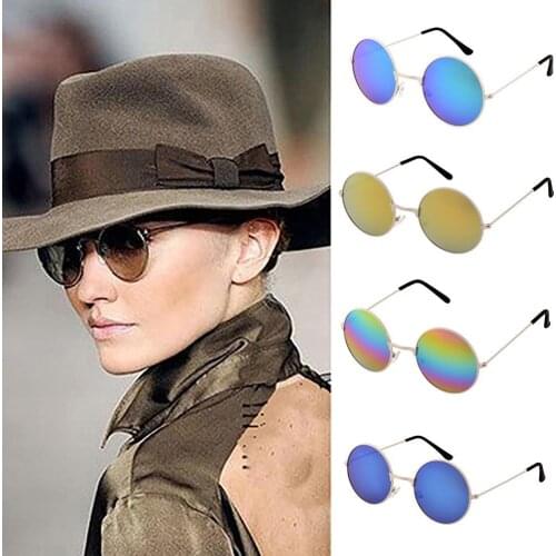 Retro Sunglasses Punk Round Lens Eyewear Fashion Mens Womens Travel Outdoor Sports Sun Protection Sun Glasses