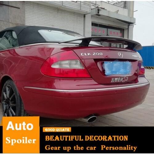 For Benz CLK 200 CLK280 350 Spoiler Universal sedan Sport ABS Material Car Rear Wing Primer Color Trunk Rear Spoiler 2004-2010