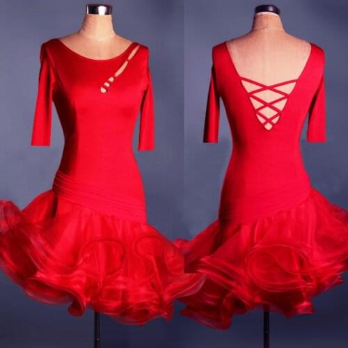 2020 New style Latin dance costume spandex latin dance dress for women latin dance competition dresses 2XS-6XL