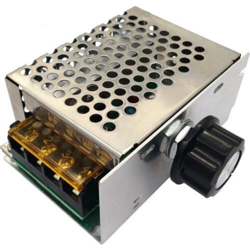 220V 4000W AC SCR Voltage Adjuster Dimmer Electric Motor Speed Controller Electronic Voltage Dimmer Thermostat Regulator Thyris