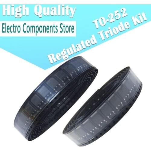 30Pcs=6Values*5Pcs TO-252 Regulated Triode Kit 78M05 78M06 78M08 78M09 78M12 78M15 Transistor Set Voltage Regulator Assorted Kit
