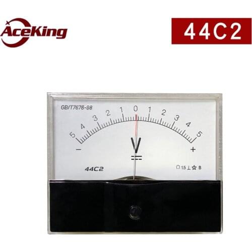 44c2 positive and negative 20V 50V 200V 1000V DC voltmeter bidirectional meter 44c1 voltmeter ± pointer