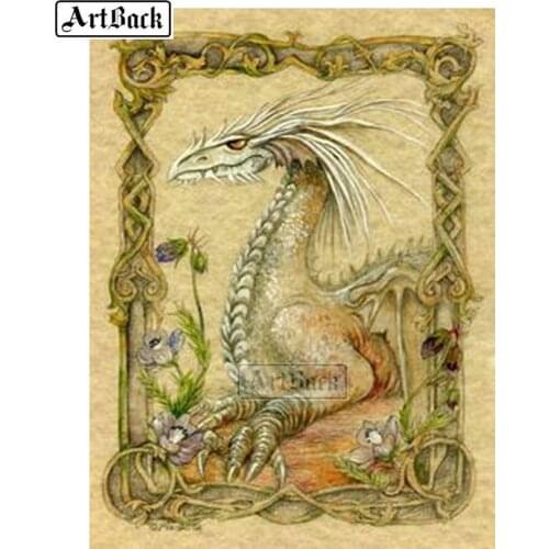 5D Diamond Painting Purple Dragon Icon Full Square Drill Diamond Embroidery 3d Rhinestone Mosaic New Arrival Wall Sticker