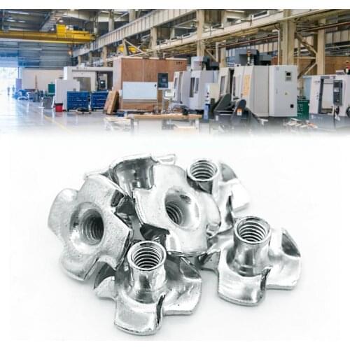 70Pcs M3-M8 Nuts Miniature Uniform Thread Carbon Steel Assorted Four-claw Nut Kit durable Mechanical Equipment