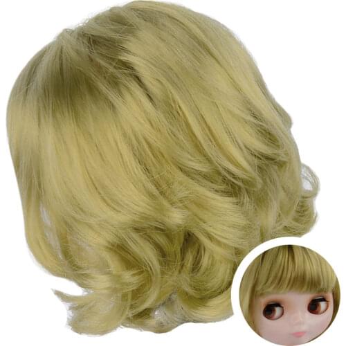 NBL Blyth Doll Accessories for DIY Custom Doll Blyth, Blyth Doll Hair With Dome and Scalp Hair With Bangs and Partial Hairstyle