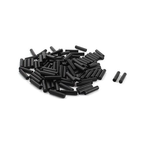 Free Shipping 100Pcs 6x25mm Flat Ended PCB Test Fixture Parts Plate POM Pressure Bar Black