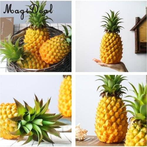 MagiDeal Large Yellow Pineapple Tropical Fruits Decorative Foam Artificial Imitation Fake Decorations Display Decor DIY Craft