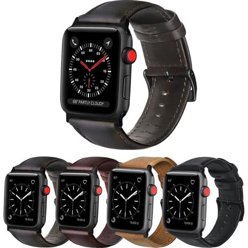 Genuine Cow Leather Loop Bracelet Belt Band For APPLE Watch 6 SE 5 4 3 38MM 40MM 42MM 44MM Strap For iWatch 6 5 4 3 Wristband