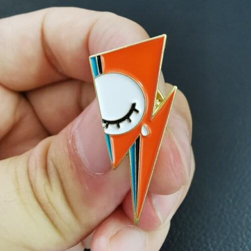David Bowie Art Brooch