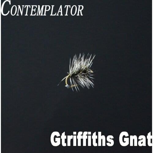 CONTEMPLATOR 6pcs 14#Griffith Gnat imitating midge cluster fly fishing dry flies versatile caddis/midge fly mouche trout fishing