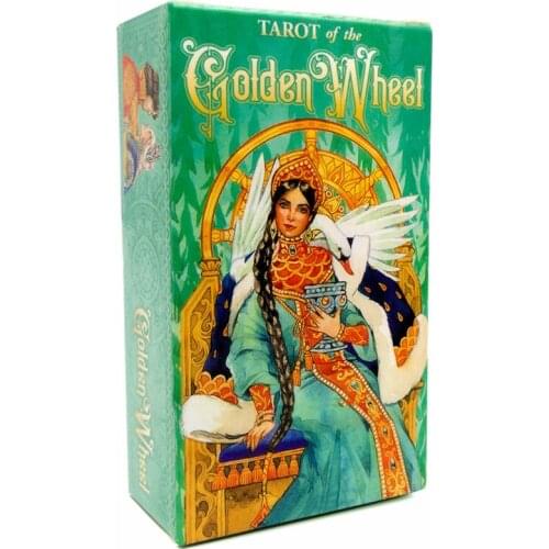 E9LE Tarot of the Golden Wheel 78 Cards Deck Tarot Board Game Family Party Oracle