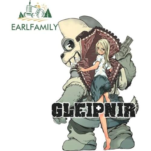 EARLFAMILY 13cm x 8.6cm For Gleipnir Anime Creative Decal Car Assessoires Sticker Trunk Motorcycle Waterproof Car Door Protector