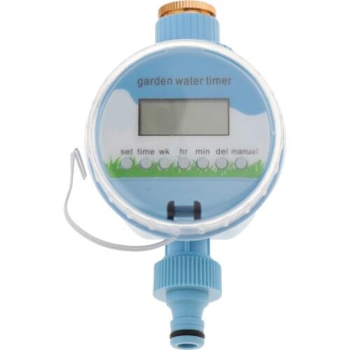 LCD Automatic Electronic Garden Plant Water Irrigation Water Timer Control Button Type