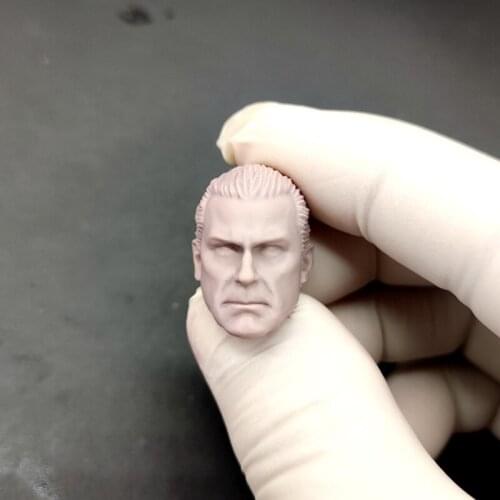 Blank 1/12 Scale Punisher Bryan Cranston Head Sculpt Unpainted Fit 6" ML Figure