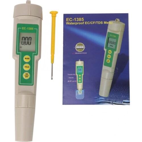 Hot Sale PH Meter 3 In1 EC/CF/TDS Tester/Water Quality Conductivity Tester Conductivity Meter Platinum Graphite Sensor Analyzer