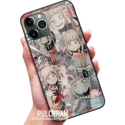 Himiko Toga BNHA Anime Glass Soft Silicone Phone Case Cover Shell For iPhone SE 6s 7 8 Plus X XR XS 11 12 Mini Pro Max Sumsung