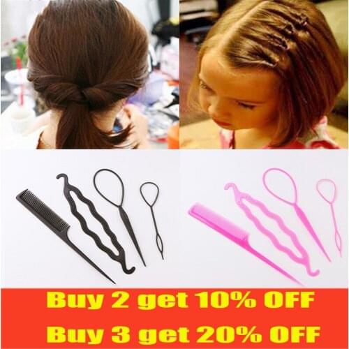 4pcs/set Hair Styling Tool Hair Accessories Hair Decor Updo Bub Hair