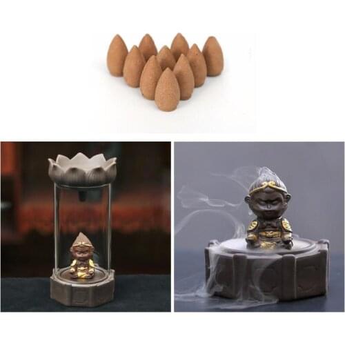 Handmade Ceramic Incense Holders Waterfall Backflow Incense Burners Figurine Incense Cone Holders A1