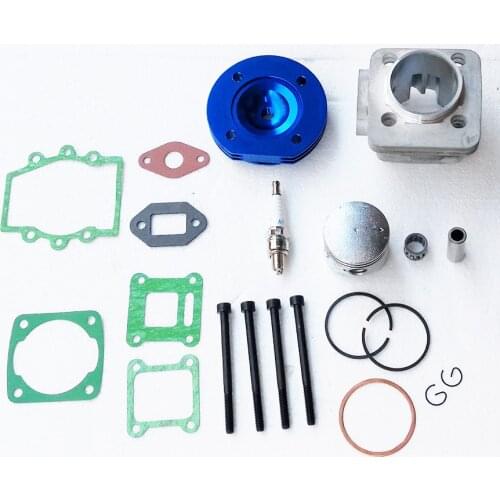 44mm Cylinder Kit Assy Big Bore Kit 2 Grooves For 1E44F-6 47cc 49cc 2 stroke engine Mini Dirt ATV Pocket Bike Minimoto