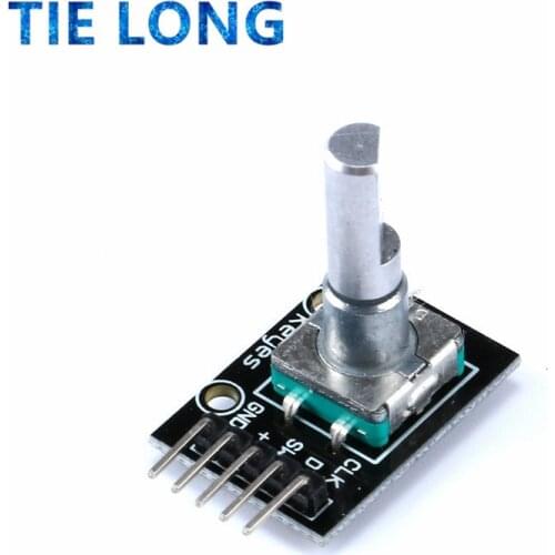 TIELONG 360 Degrees Rotary Encoder Module For Arduino Brick Sensor Switch Development Board KY-040 With Pins