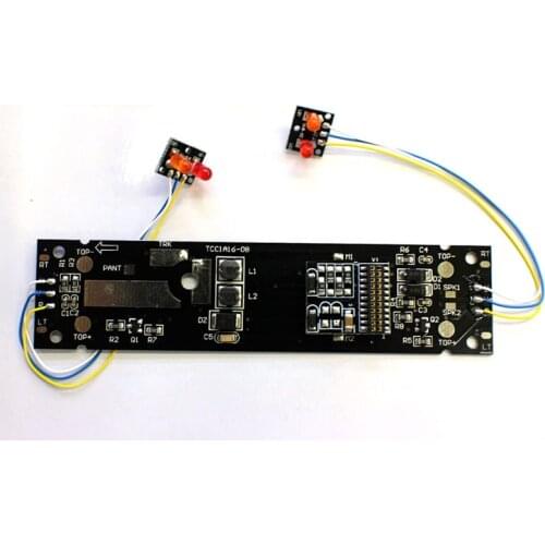 The New 1/87 Model Train Ho Scale Accessories Car Head IC Circuit Board PCB Battery Board Compatible Upgrade Version With Light