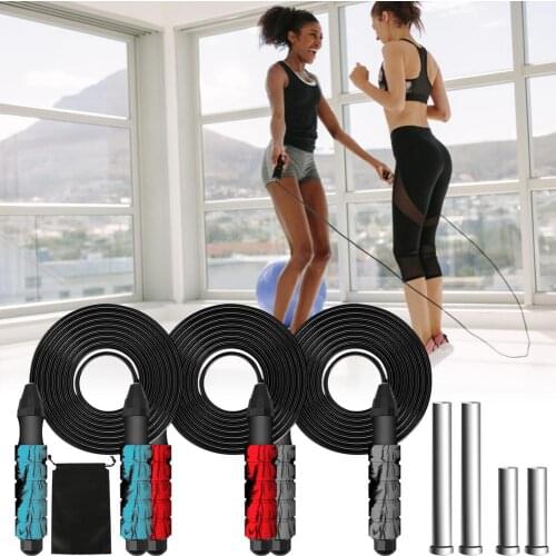 Adjustable Load-Bearing Skipping Rope Training Fitness Equipment Steel Wire Weight-bearing Skipping Rope Student Training